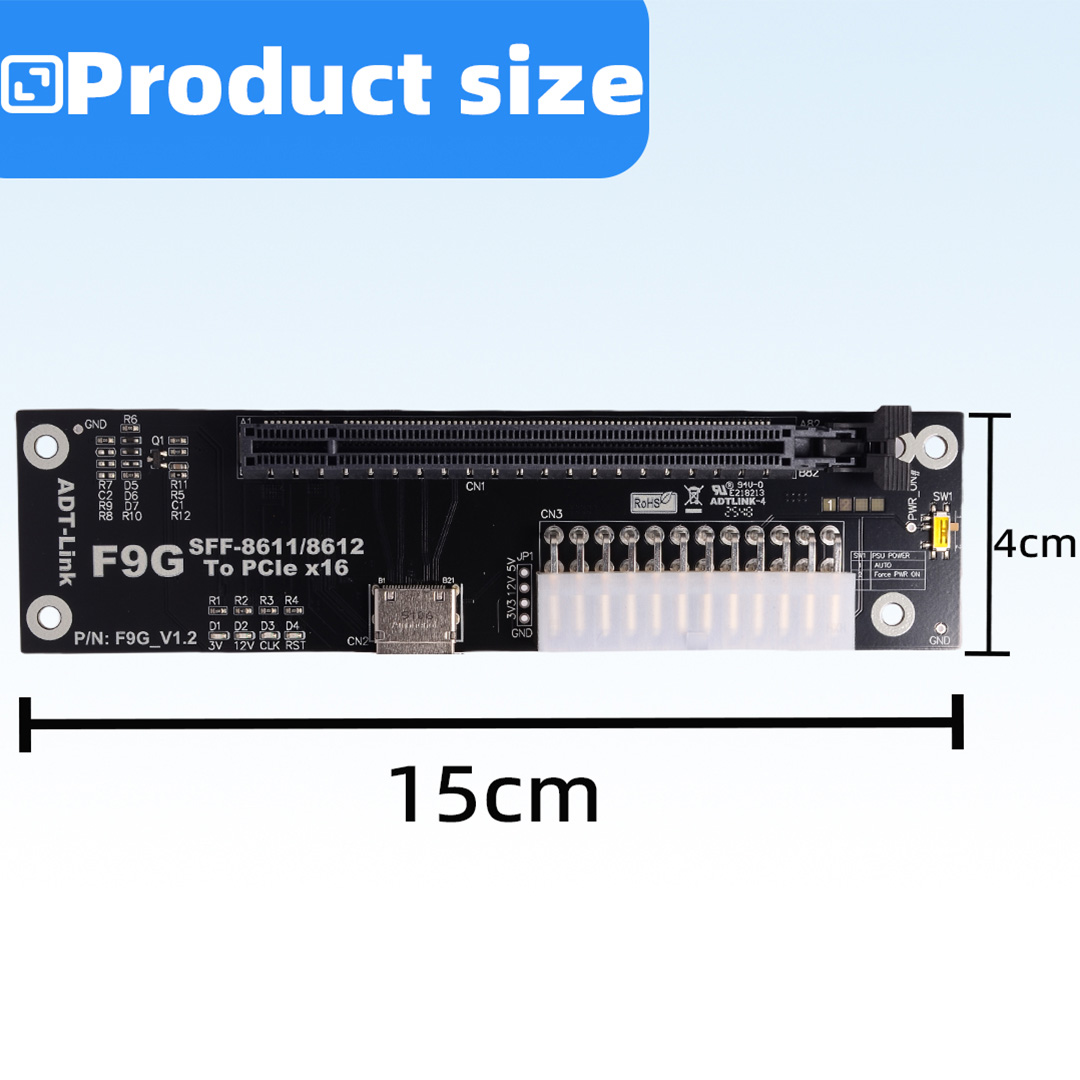 eGPUドック PCIe 5.0 x4 128Gbps ノー - Oculink Egpu Dock Graphics Card のレビューと価格